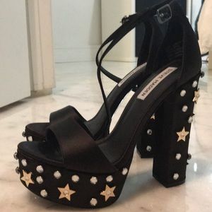 Size 7 Steve Madden heels star studded worn twice